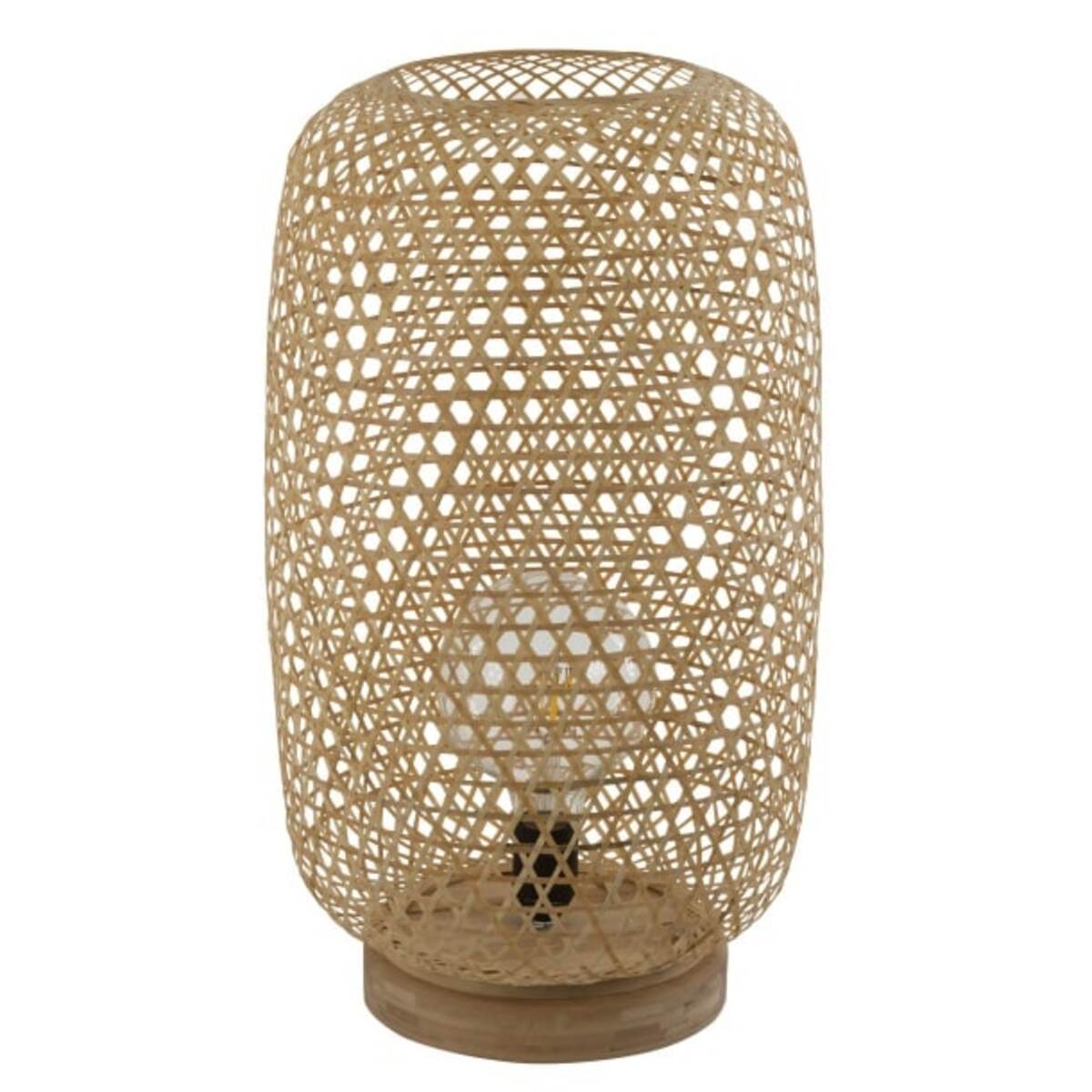 Bild 1 von GLOBO Retrofit Tischlampe Mirena Bambus 31x31cm H55cm