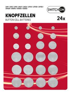 SWITCH ON® Knopfzellen-Set, 24-teilig