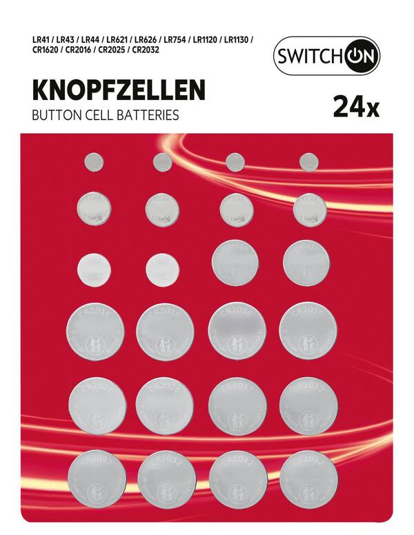 Bild 1 von SWITCH ON® Knopfzellen-Set, 24-teilig