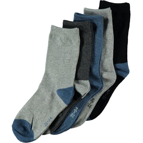 Bild 1 von Jungen-Socken Stretch 5er-Pack, Hellblau/Nachtblau, 27/30