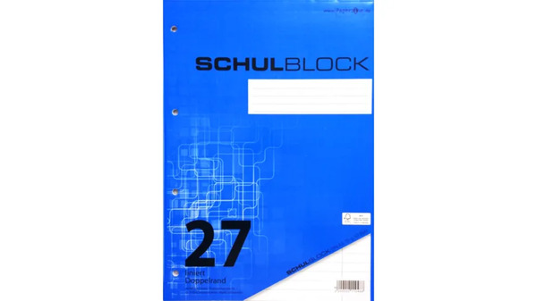 Bild 1 von PAPERZONE Schulblock A4 Lineatur 27 50 Blatt