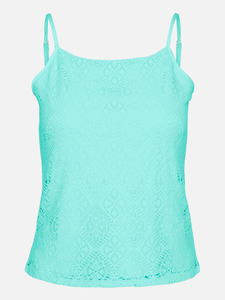 Vero Moda VMMAYA SINGLET TOP JR Spitzen Top Türkis