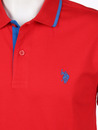 Bild 3 von Herren Poloshirt mit Stickerei Rot