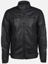 Bild 1 von Herren Bikerjacke aus Kunstleder Schwarz