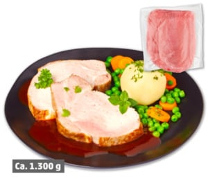 Frischer Schweinerückenbraten*