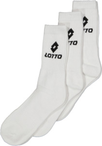 Herren Sportsocken Lotto Stretch 3er-Pack, Weiß, 35/38