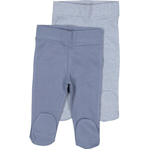 Baby-Pyjamahose Strampler mit Füßchen, Dunkelblau, 44