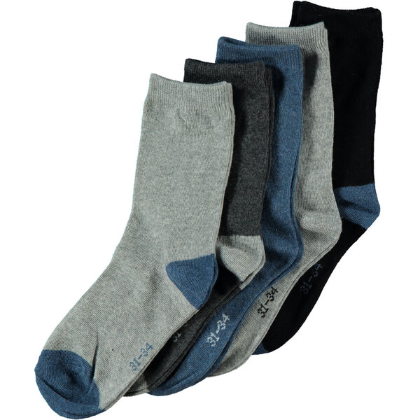 Bild 1 von Jungen-Socken Stretch 5er-Pack, Hellblau/Nachtblau, 31/34