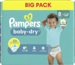 Pampers Baby Dry Windeln Gr. 8 Extra Large (17 kg) Big Pack