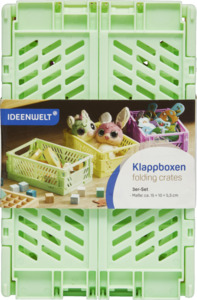 IDEENWELT Klappboxen A6, 3er-Set