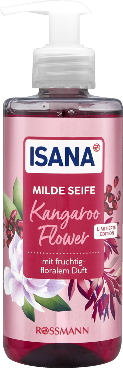 Bild 1 von ISANA Milde Seife Kangaroo Flower, 300 ml