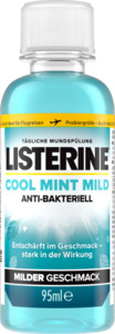 Listerine Mundspülung Cool Mint milder Geschmack Reisegröße, 95 ml