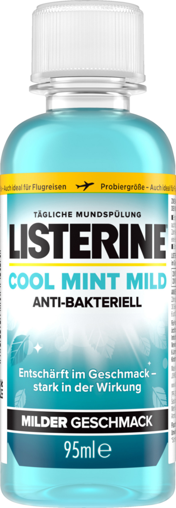 Bild 1 von Listerine Mundspülung Cool Mint milder Geschmack Reisegröße, 95 ml