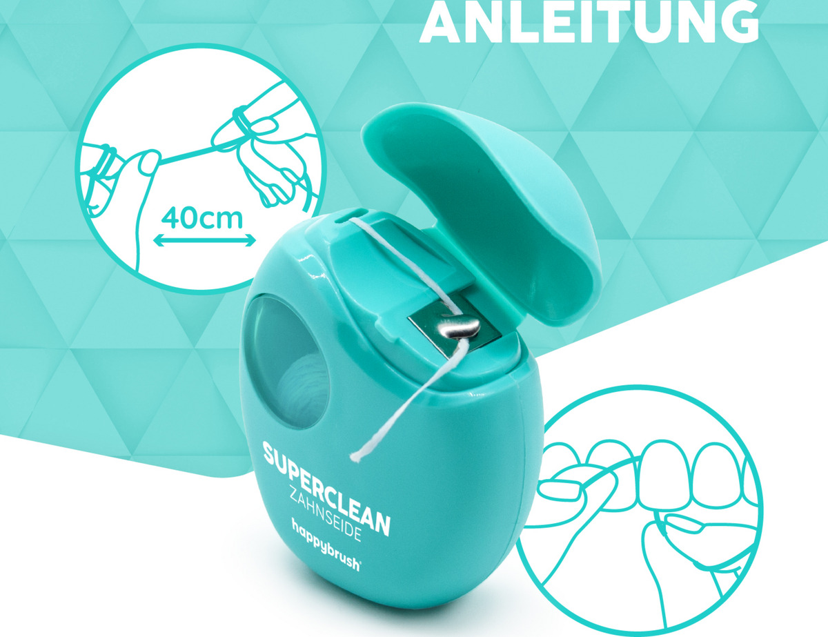 Bild 3 von happybrush SuperClean Zahnseide, 35 m