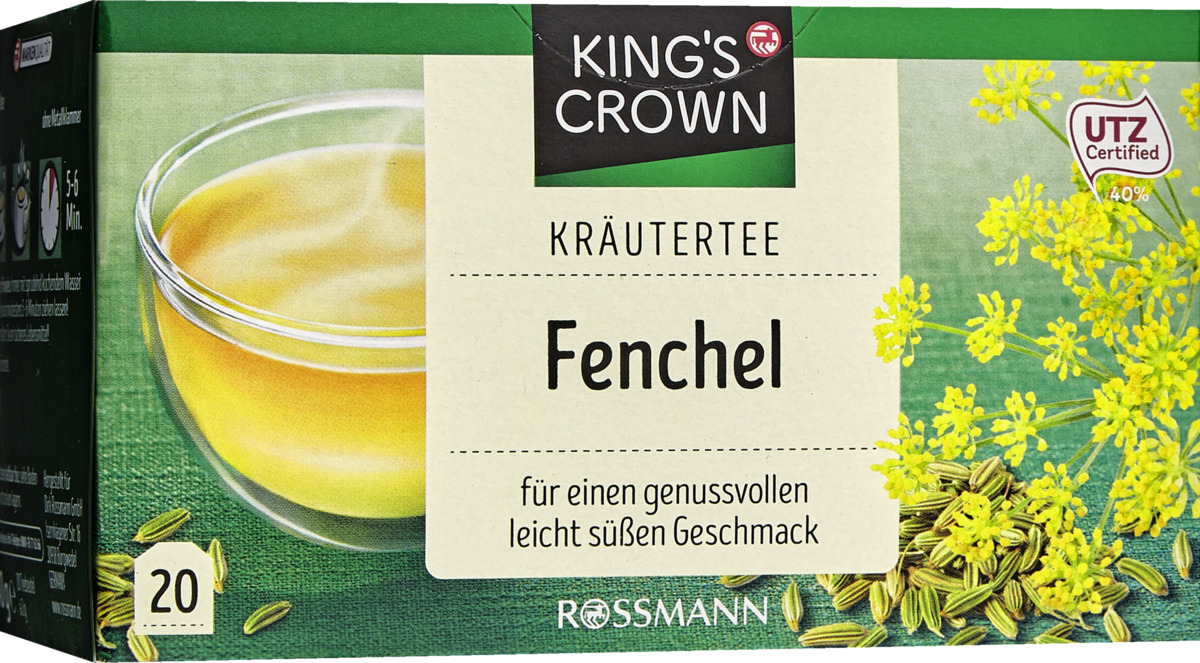 Bild 1 von KING'S CROWN Kräutertee Fenchel, 40 g