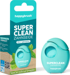 happybrush SuperClean Zahnseide, 35 m