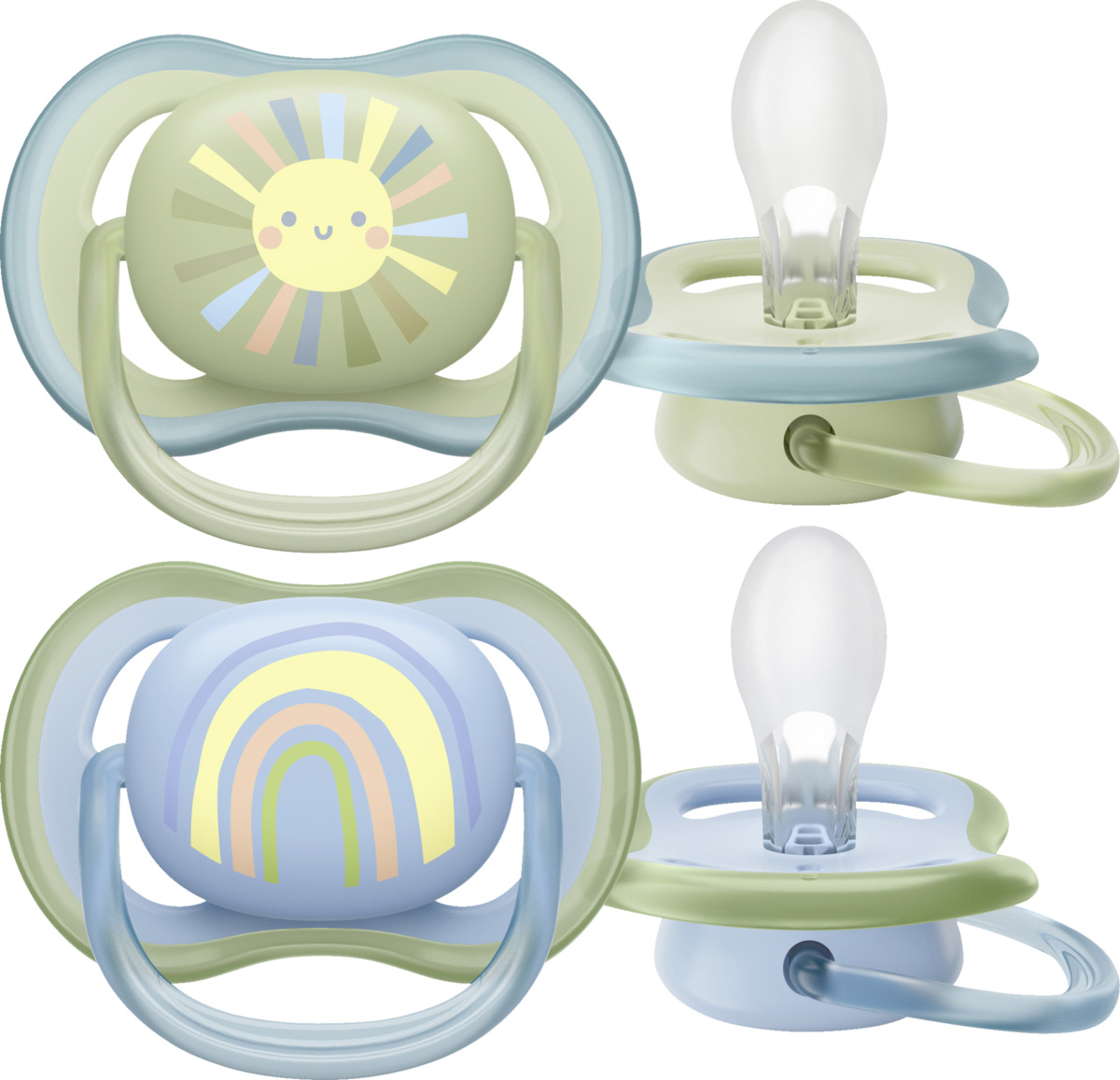 Bild 4 von PHILIPS AVENT ultra air Schnuller Sonne & Regenbogen 0-6 Monate