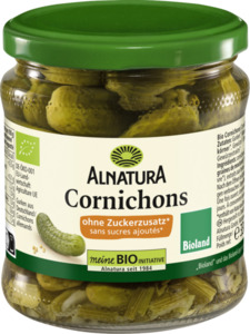 Alnatura Bio Cornichons ungesüßt Bioland, 330 g