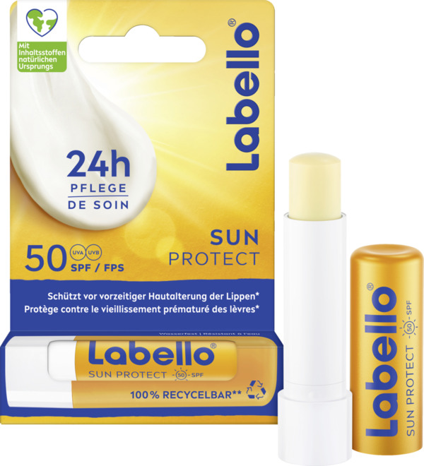 Bild 1 von Labello Lippenpflegestift SUN Protect LSF 50, 4,8 g