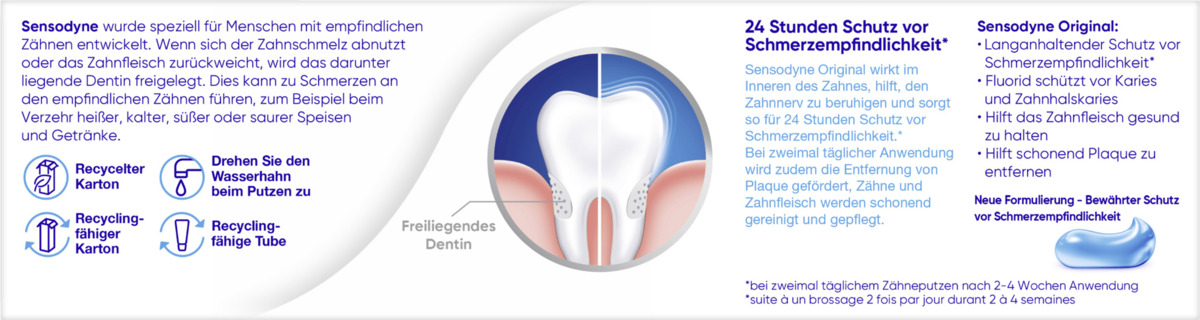 Bild 2 von Sensodyne MultiCare Original Zahncreme, 75 ml