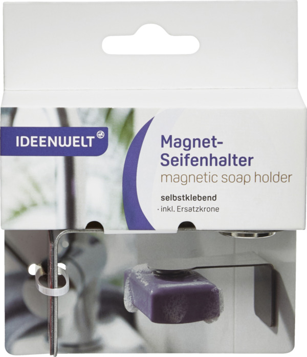 Bild 1 von IDEENWELT Magnet-Seifenhalter, silber