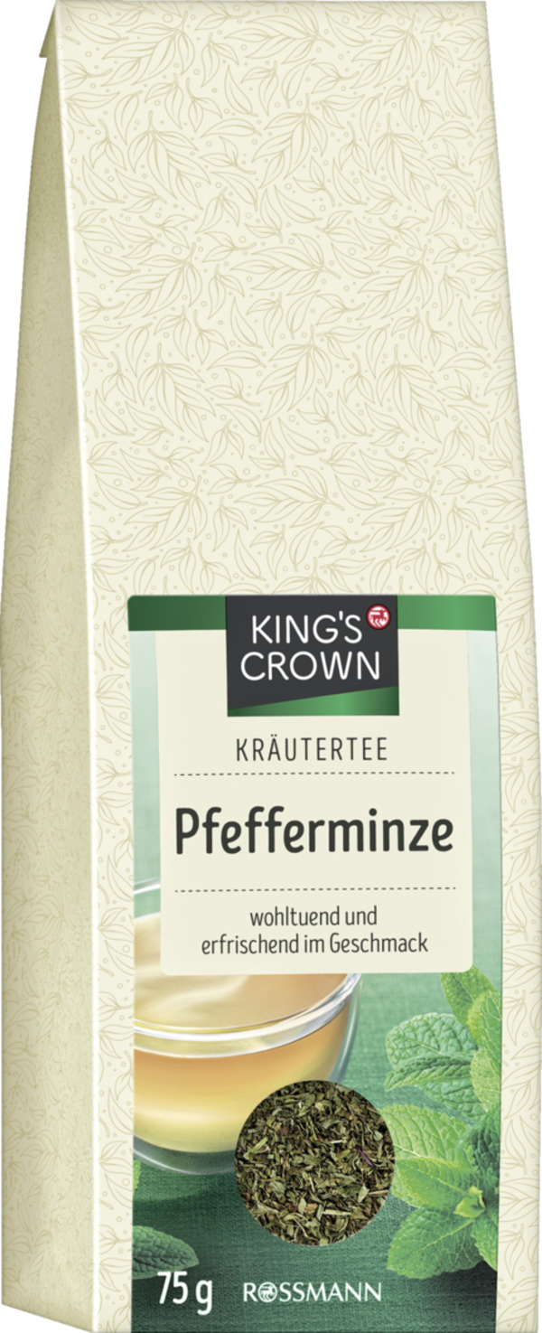 Bild 1 von KING'S CROWN Kräutertee Pfefferminze, 75 g