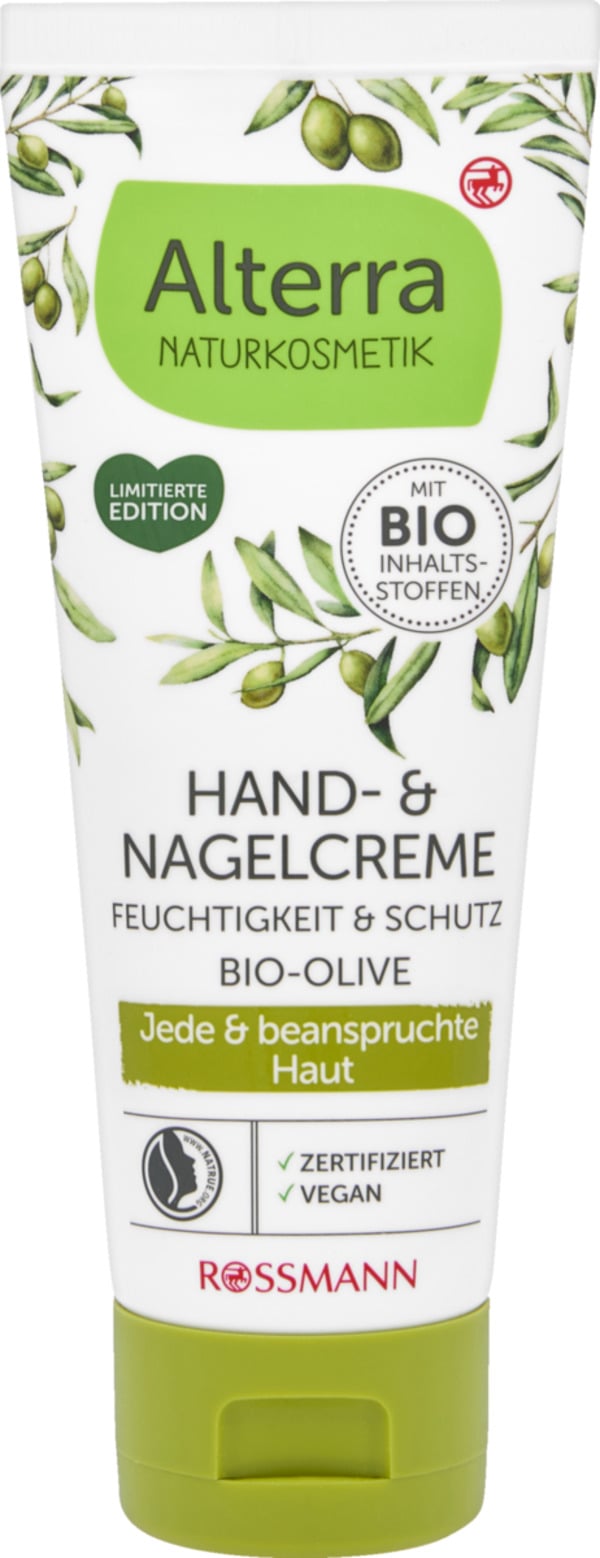 Bild 1 von Alterra NATURKOSMETIK Hand- & Nagelcreme Bio-Olive, 75 ml