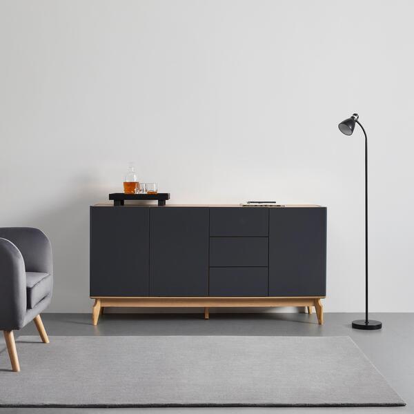 Bild 1 von SIDEBOARD 'Fosco', grau/eichefarben