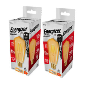 LED-Leuchtmittel E27 Gold St64, 2er Set – Energieeffizienzklasse F