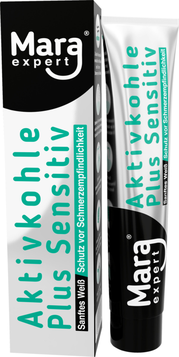 Bild 3 von Mara Expert Aktivkohle Plus Sensitiv Zahnpasta, 75 ml