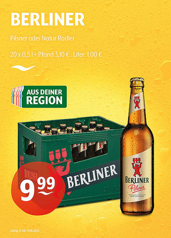 Bild 1 von BERLINER Pilsner oder Natur Radler