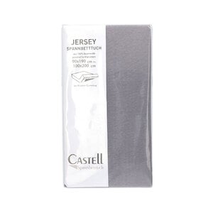 Castell Spannbetttuch Jersey hellgrau 100/200