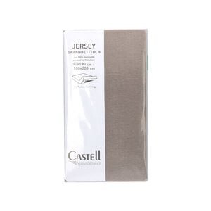 Castell Spannbetttuch Jersey taupe 100/200