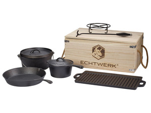 ECHTWERK 7-teiliges »Dutch Oven Set«, inkl. Holzkiste