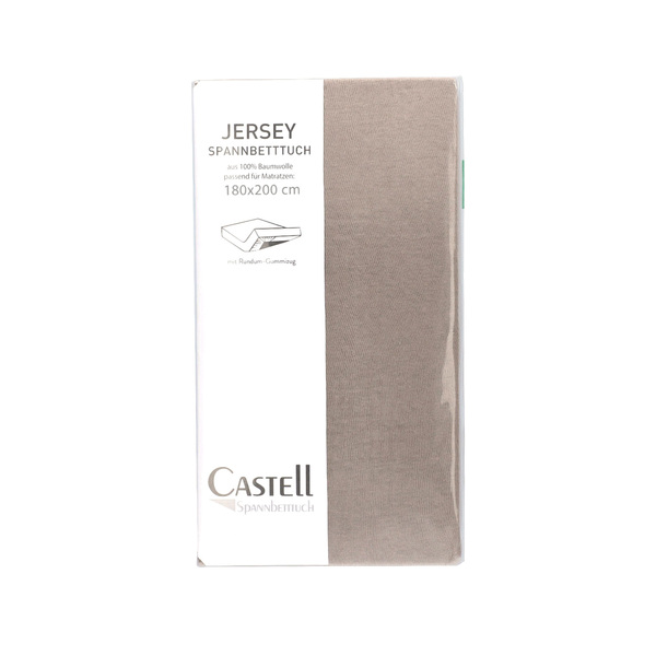 Bild 1 von Castell Spannbetttuch Jersey taupe 180/200