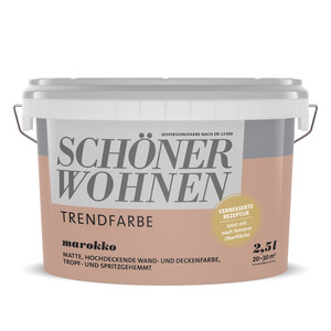 Schöner Wohnen Farbe Trendfarbe 'Marokko' terrakottafarben matt 2,5 l