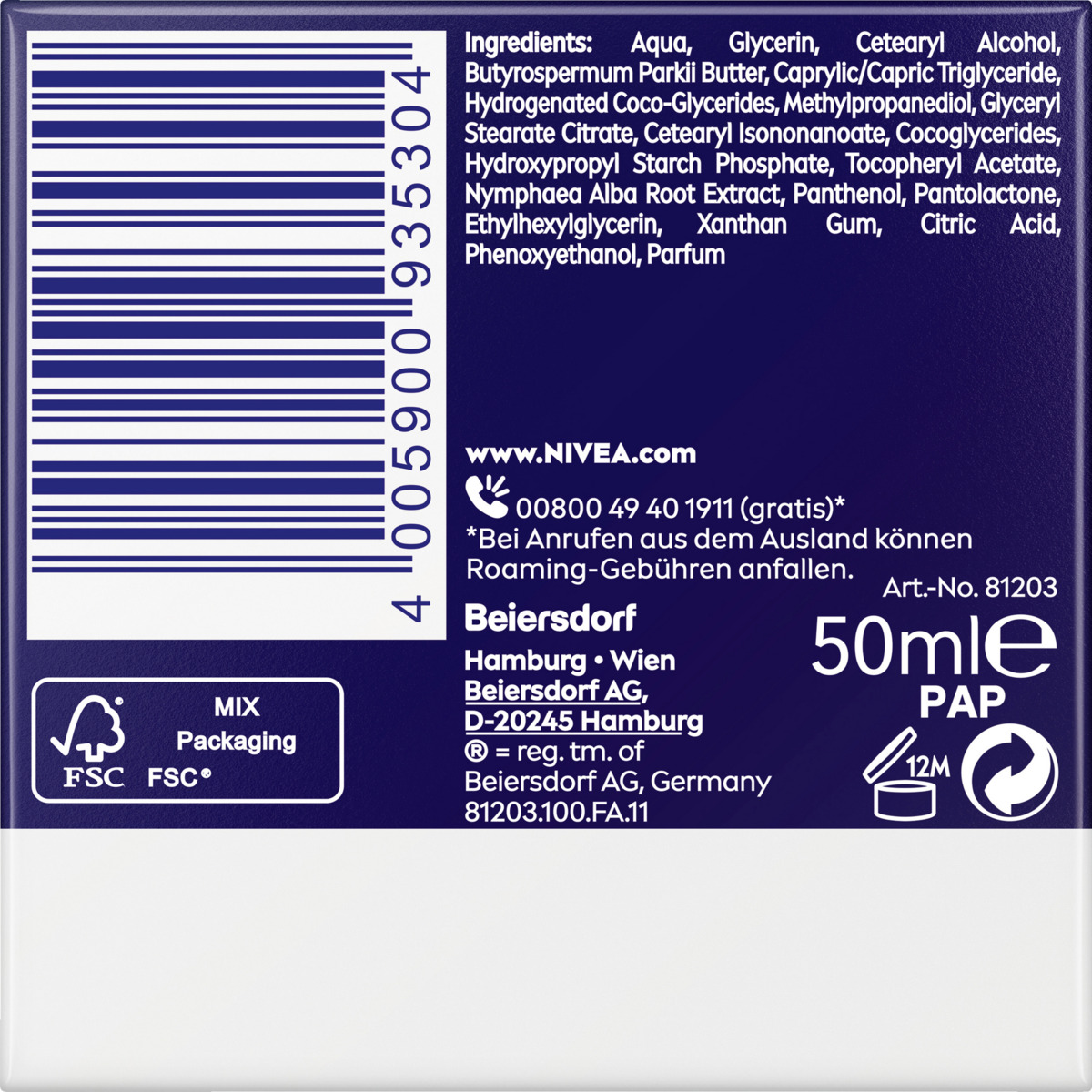 Bild 3 von NIVEA Gute Nacht Pflege 24h Feuchtigkeit + Regeneration für jeden Hauttyp, 50 ml