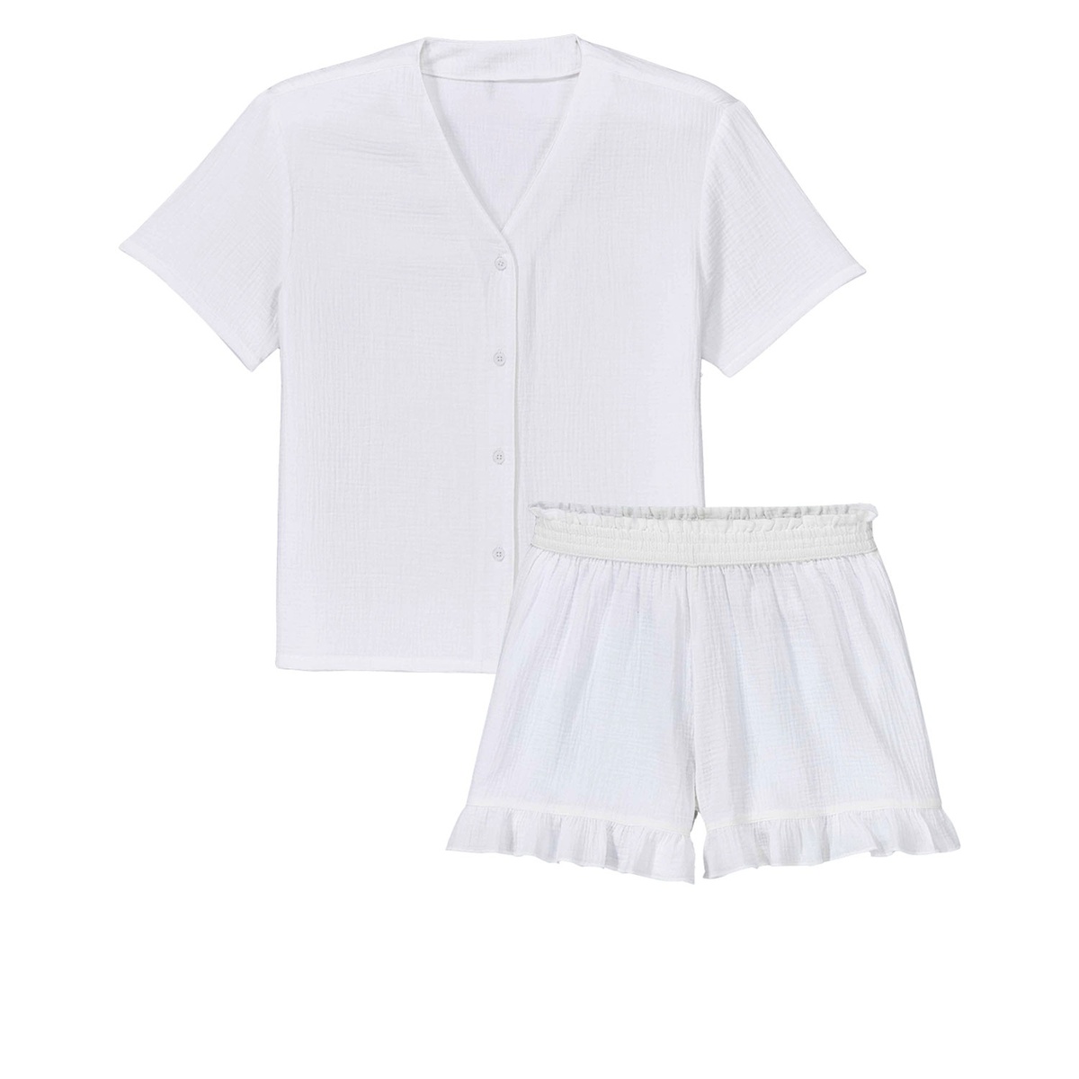 Bild 3 von Damen Musselin-Shorty-Pyjama