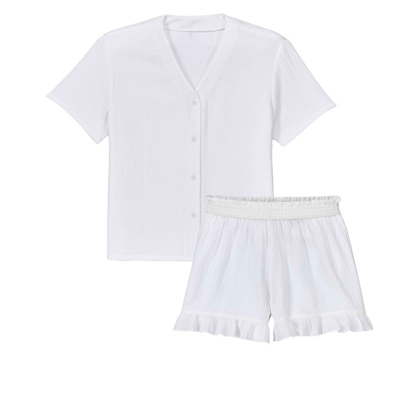 Bild 3 von Damen Musselin-Shorty-Pyjama