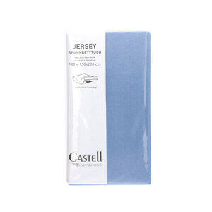 Castell Spannbetttuch Jersey hellblau 150/200