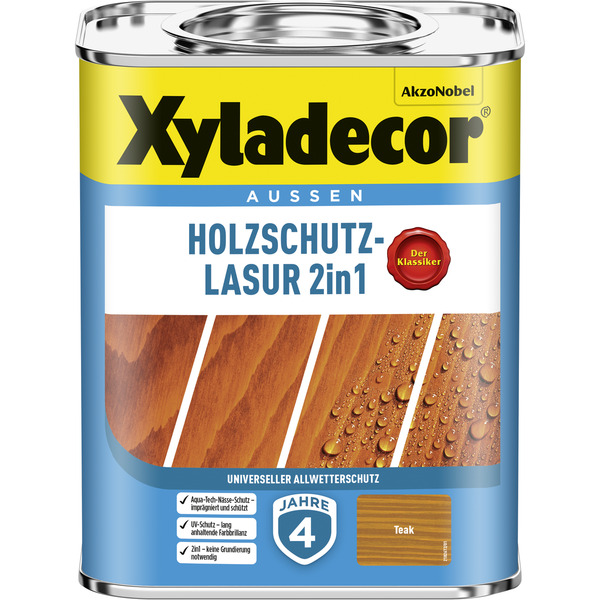 Bild 1 von Xyladecor 2in1 Holzschutzlasur teakfarben 750 ml