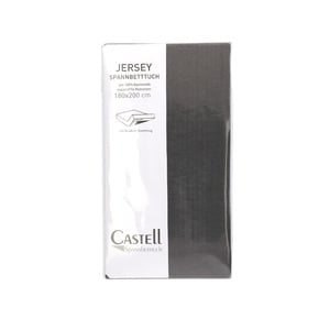 Castell Spannbetttuch Jersey anthrazit 180/200