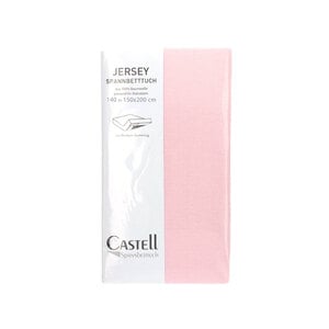 Castell Spannbetttuch Jersey rosa 150/200