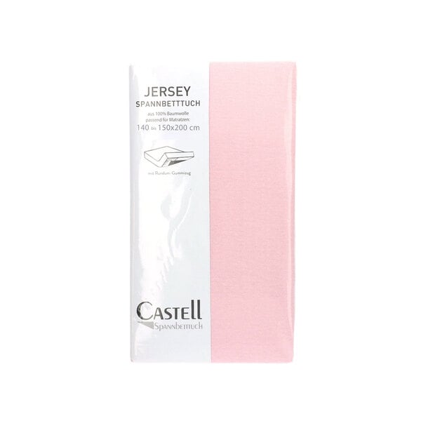 Bild 1 von Castell Spannbetttuch Jersey rosa 150/200