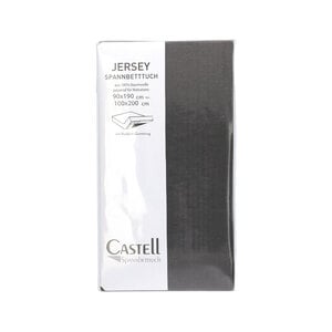 Castell Spannbetttuch Jersey anthrazit 100/200