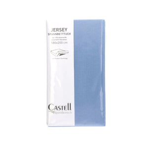 Castell Spannbetttuch Jersey hellblau 180/200