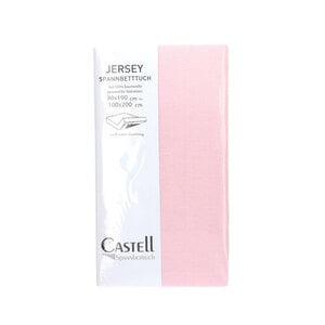 Castell Spannbetttuch Jersey rosa 100/200