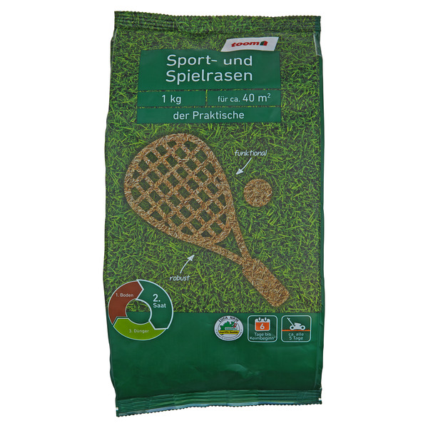 Bild 1 von toom Sport- und Spielrasen 1 kg