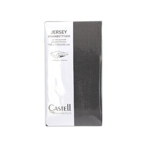 Castell Spannbetttuch Jersey anthrazit 150/200