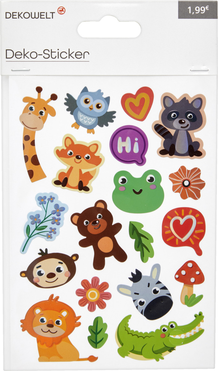 Bild 3 von DEKOWELT Sticker glänzende Tiere